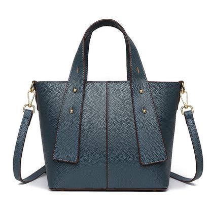 Texturiertes veganes Leder Mehrfach-Taschen Tote Brehn