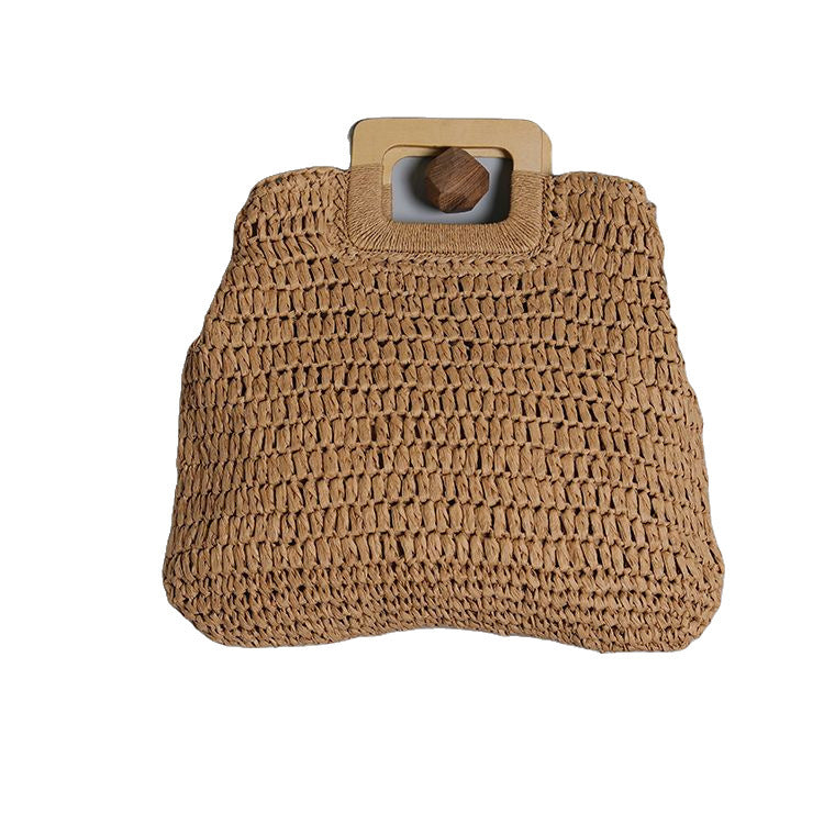 Korbtasche mit Stilvollem Holzgriff Brehn