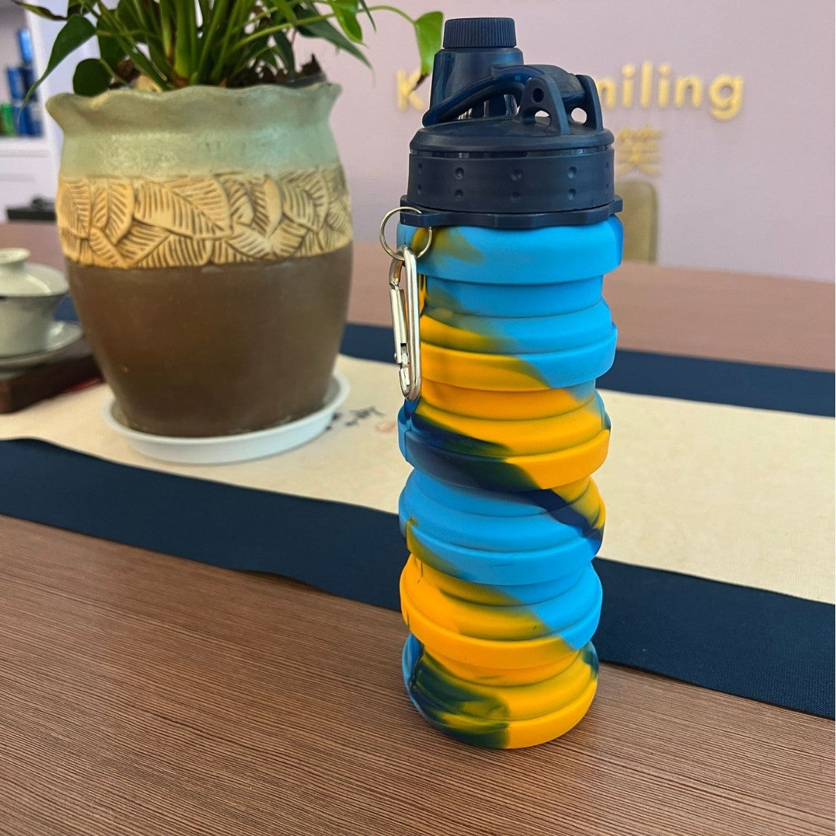 Unisex faltbare Silikon Wasserflasche Brehn