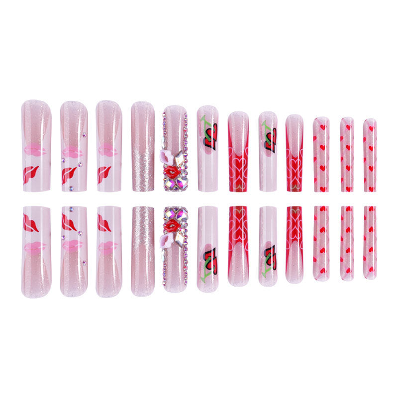 Dekorativer Press-On-Nagelset