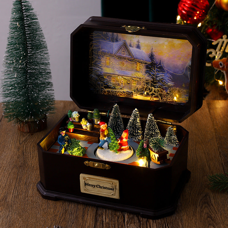 Weihnachtsdorf Spieluhr Brehn