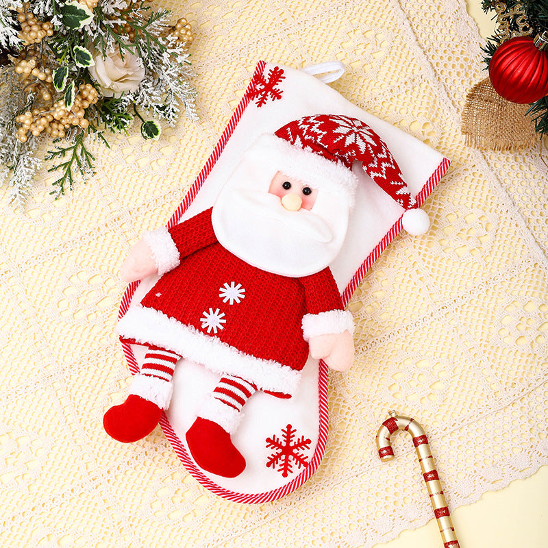 Festlicher Schneemann Weihnachtsstrumpf Brehn