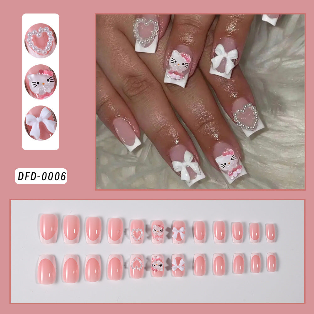 Dekorative Press-On Nagelspitzen Set