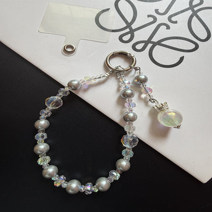 Elegante Perlen-Schlüsselanhänger mit Charm Brehn