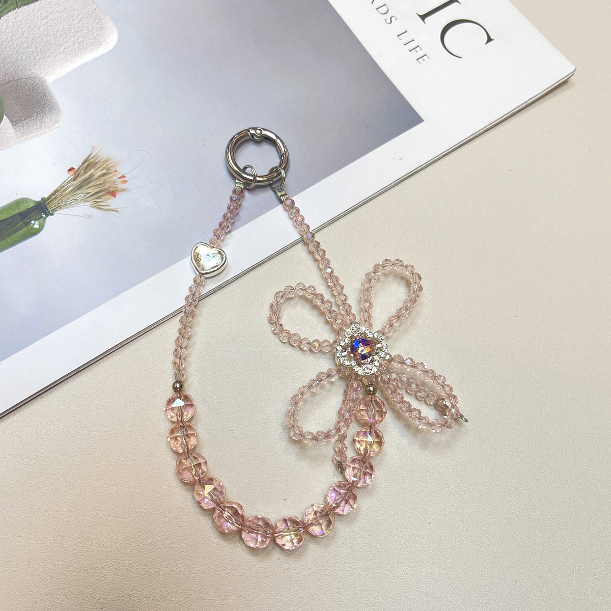 Kristallperlen Charm Schlüsselanhänger Brehn