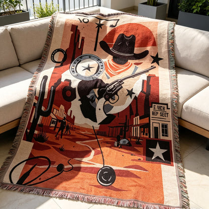 Western-Themen Decorative Throw Blanket