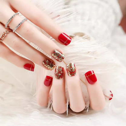 Glitzerndes Press-On Nail Set