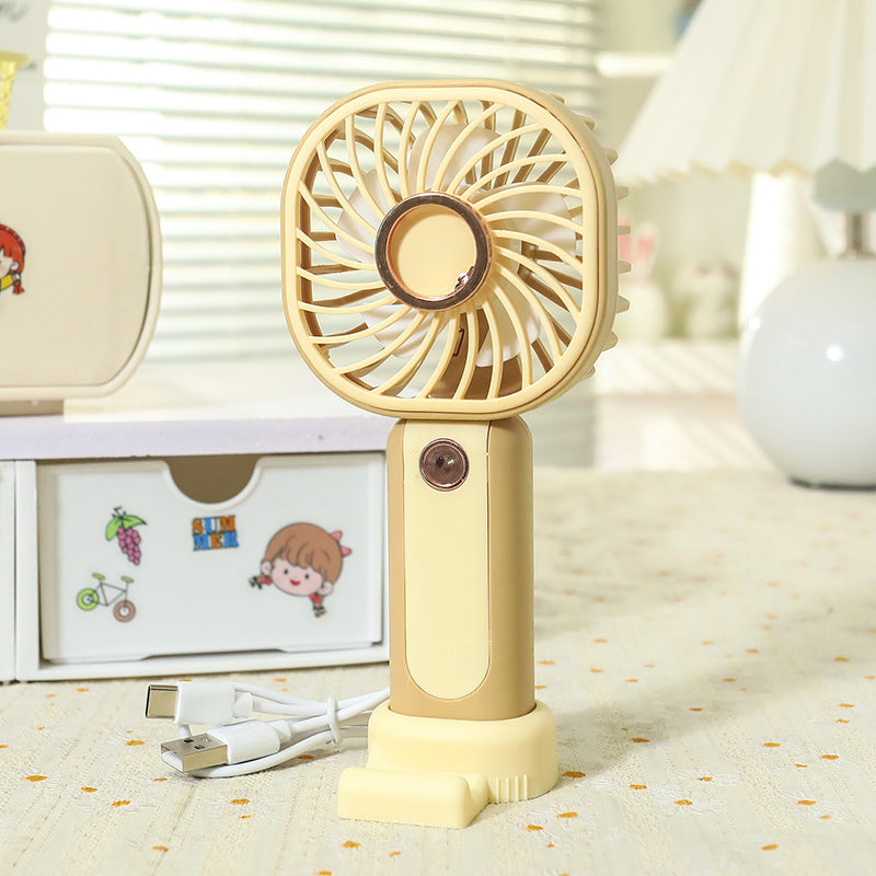 Damen Tragbarer Mini USB Ventilator mit Tier Löwen Design Brehn