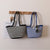 Trendige Basttasche mit Stilvollem Streifenmuster Brehn
