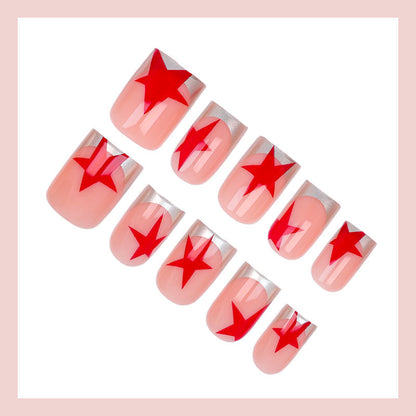 Kunstnagelset mit glamourösen Sternen-Designs Brehn
