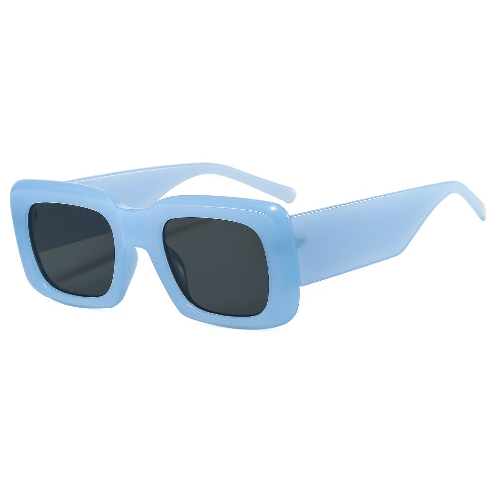 Damen oversized Sonnenbrille mit quadratischem Rahmen und transparentem Design Brehn