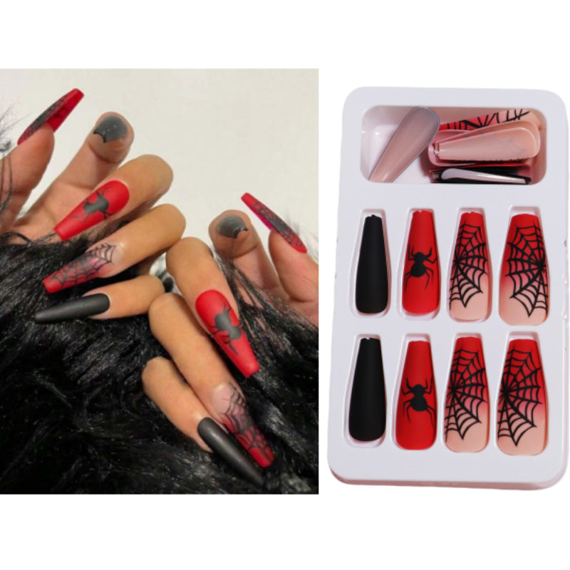Künstlerisches Press-On Nageldesign mit Tropfeneffekt Brehn