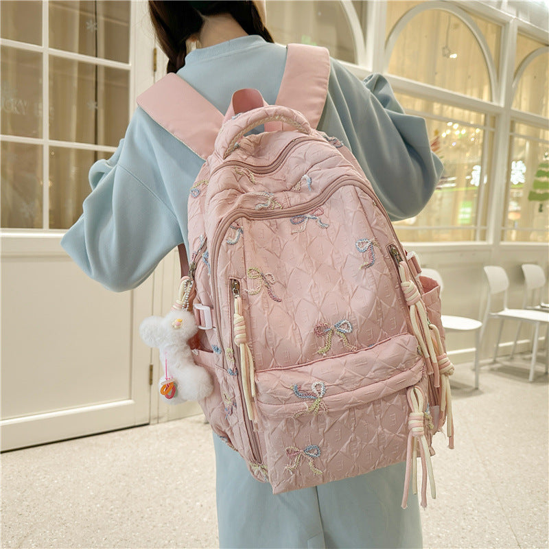 Gepolsterter Rucksack mit Schleifen-Detail Brehn