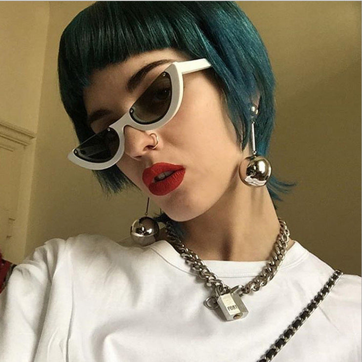 Damen Cat-Eye Brille mit markantem Rahmen und verspiegelten Gläsern Brehn