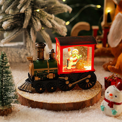 Dekorative Schneeball-Lokomotive Brehn