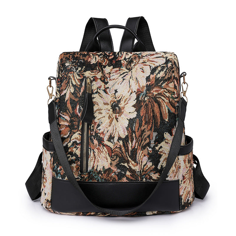 Blumenmuster Vielseitiger Rucksack Brehn