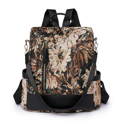Blumenmuster Vielseitiger Rucksack Brehn