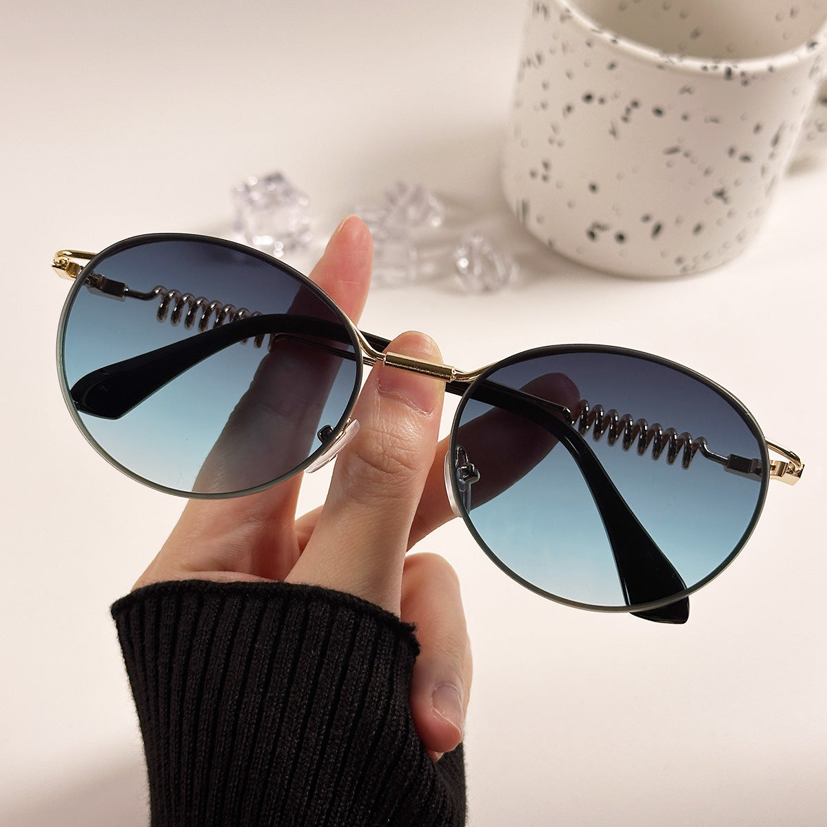 Damen modische glamouröse Sonnenbrille Brehn