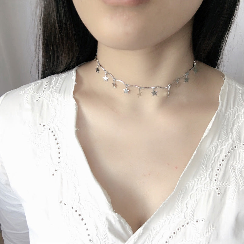 Stern Charm Linked Chain Necklace Brehn