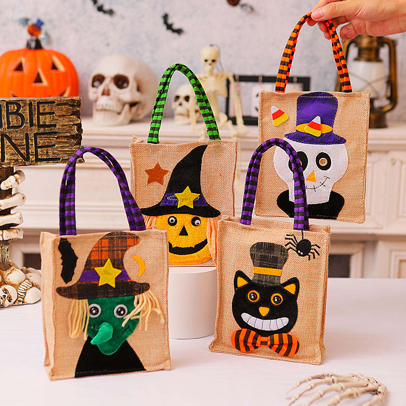 Halloween Einkaufstasche mit Katzenmotiv Brehn