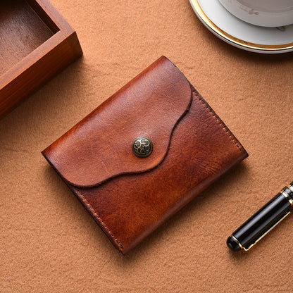 Vintage-inspiriertes Leder-Kartenetui