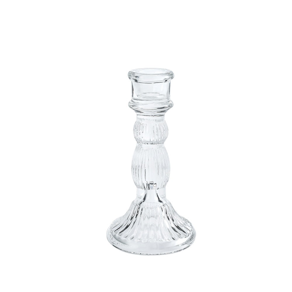 Hochgepresster Glas-Dekor-Kerzenständer Brehn