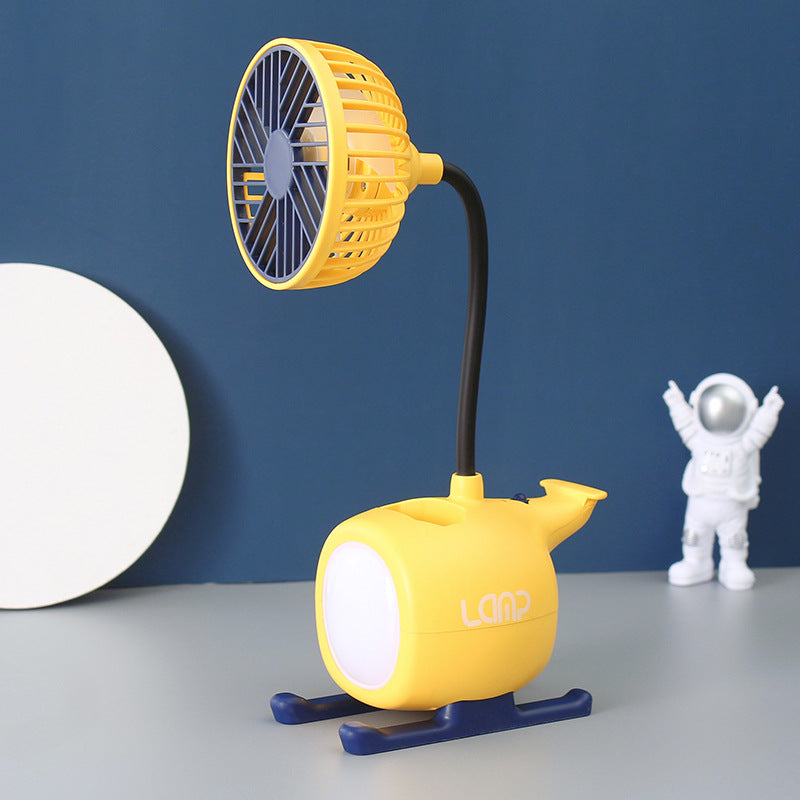 Damen multifunktionale USB-Tischlampe mit Ventilator Brehn