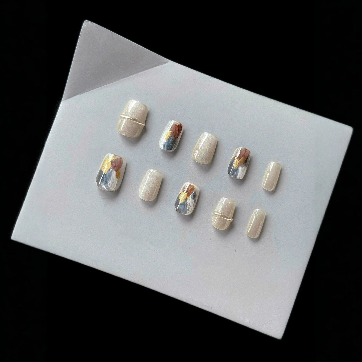 Künstlerisches Press-On Nageldesign-Set