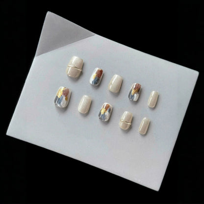 Künstlerisches Press-On Nageldesign-Set