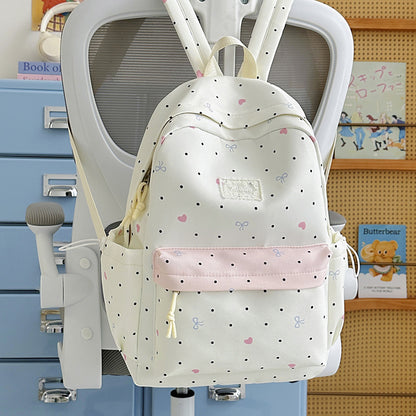 Charmanter gepunkteter Schulrucksack Brehn