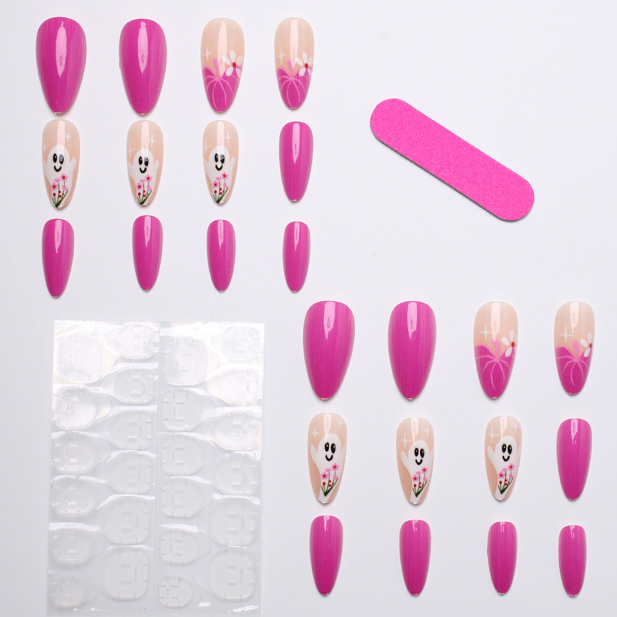 Kreatives Kunstnagel-Set mit Gespenst-Design Brehn