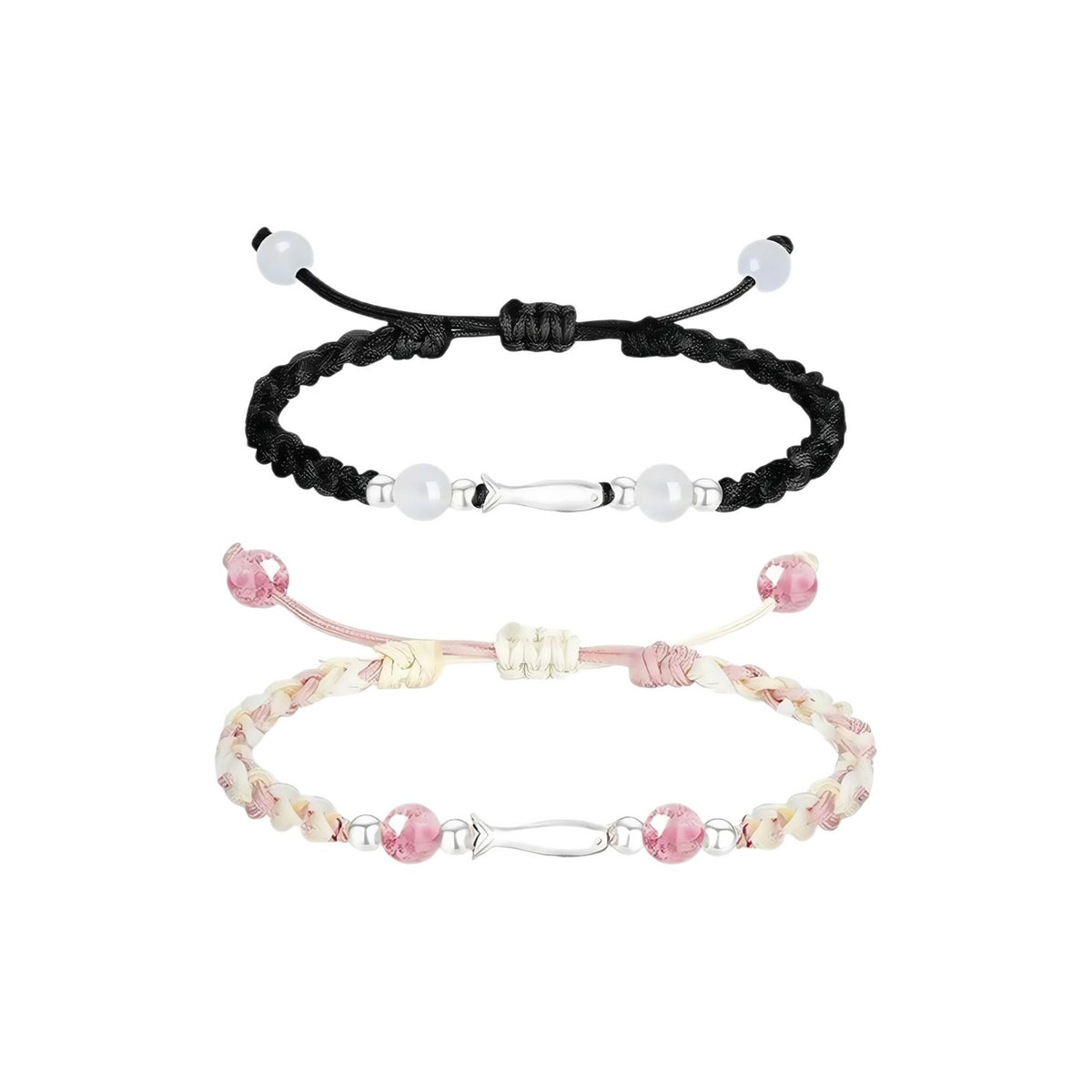 Verstellbares geflochtenes Perlenarmband Brehn