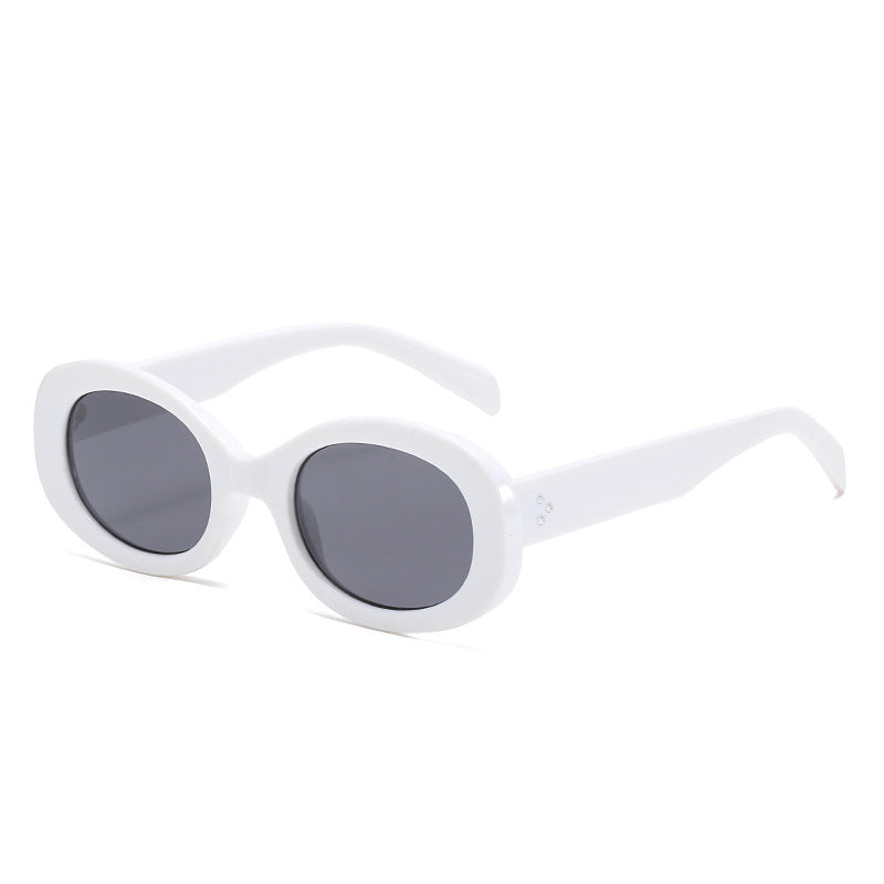 Vintage-Stil Ovalrahmen Sonnenbrille Brehn