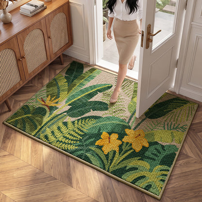 Tropisches Blattdesign Teppich