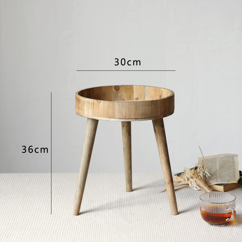 Moderner Beistelltisch aus Holz Brehn