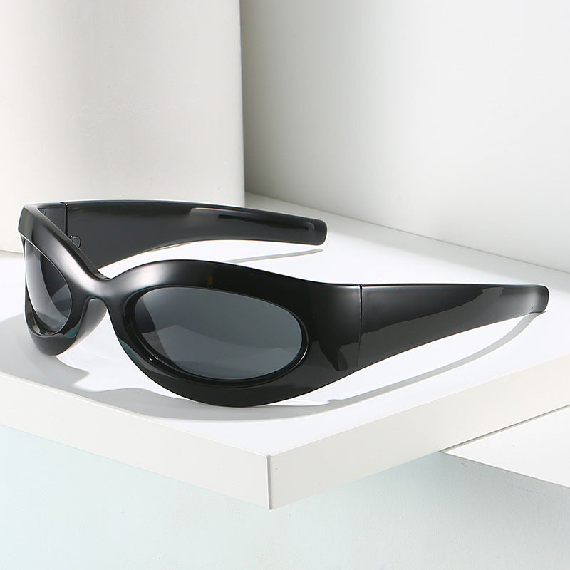 Damen trendige Sportsonnenbrille mit aerodynamischem Design Brehn