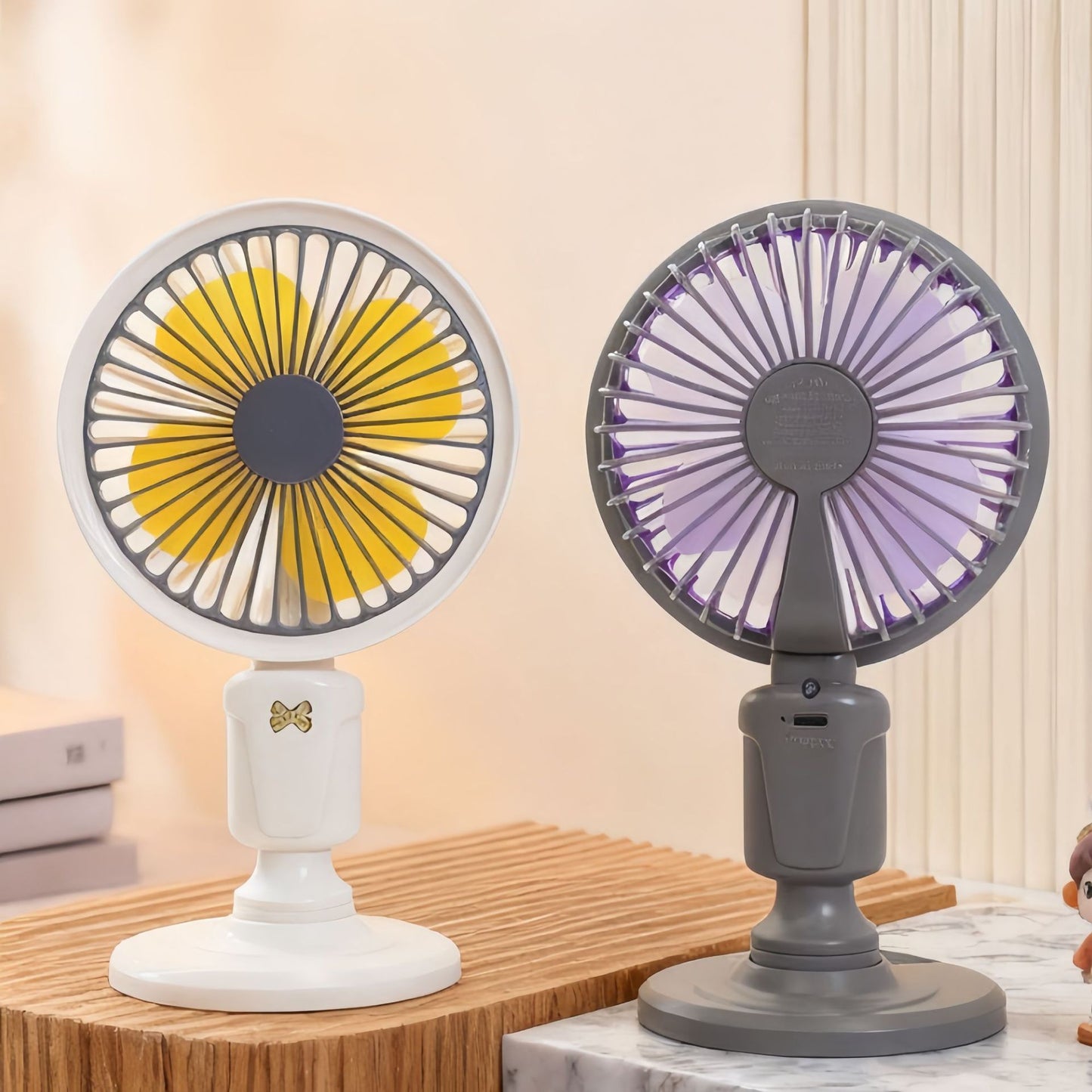 Damen Mini Schreibtischventilator mit flexiblem Neigungswinkel Brehn