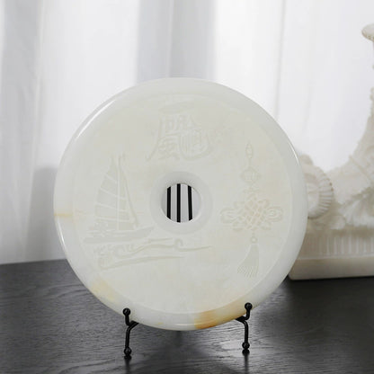 Elegante Marmor Dekorative Scheibe