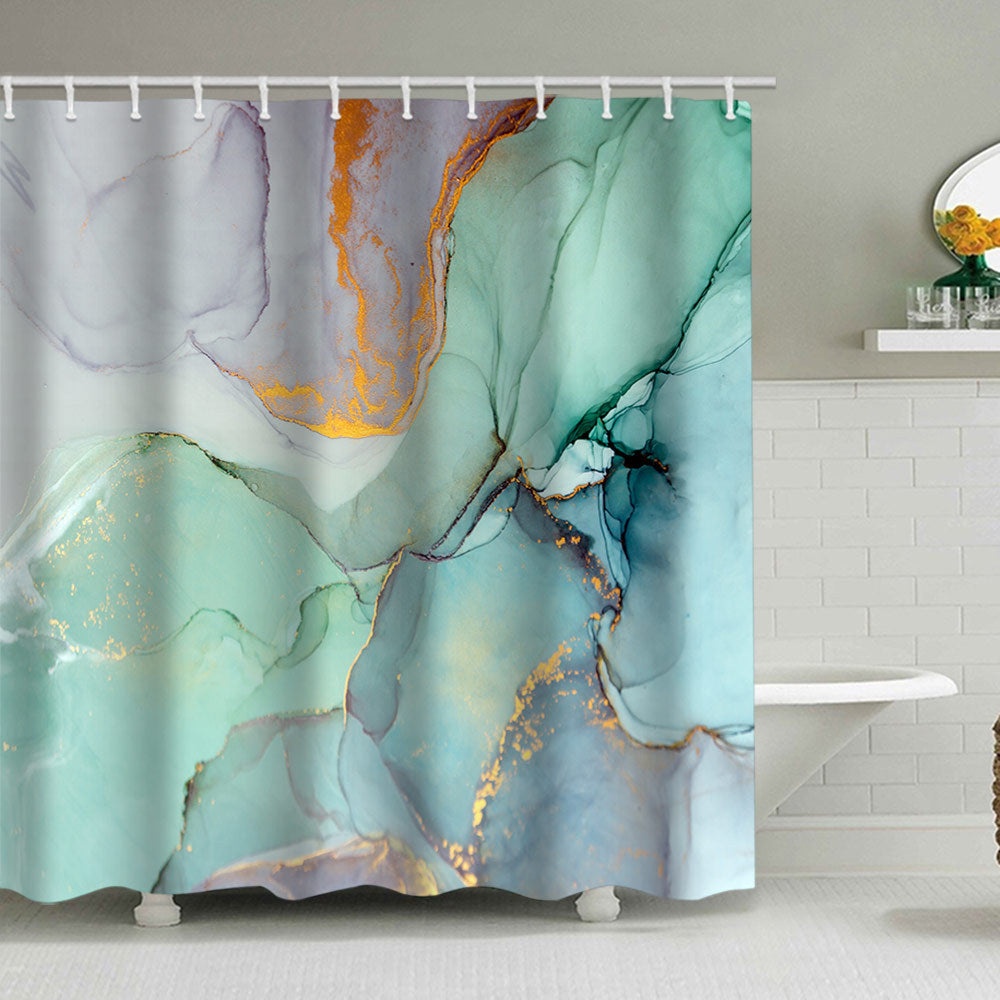 Künstlerisches Marmor Design Duschvorhang Brehn