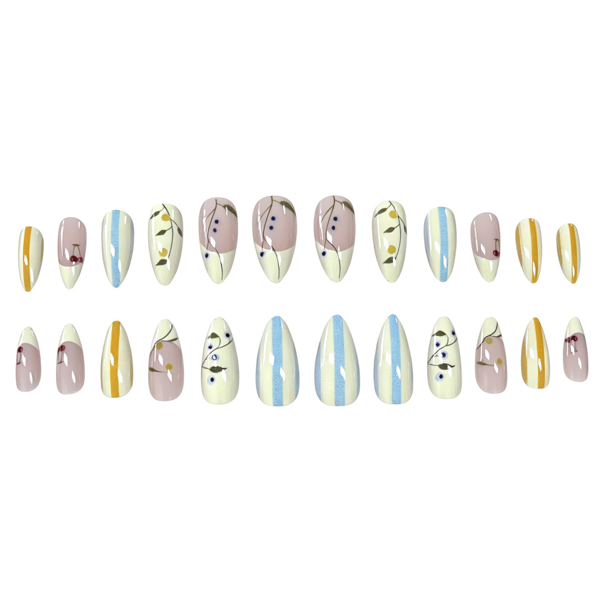 Stylisches Floral Nagelkunstset Brehn