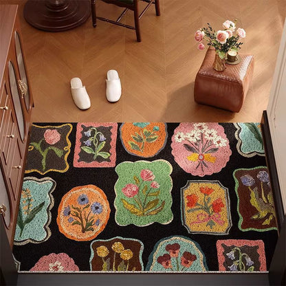 Vintage Floral Pattern Fußmatte