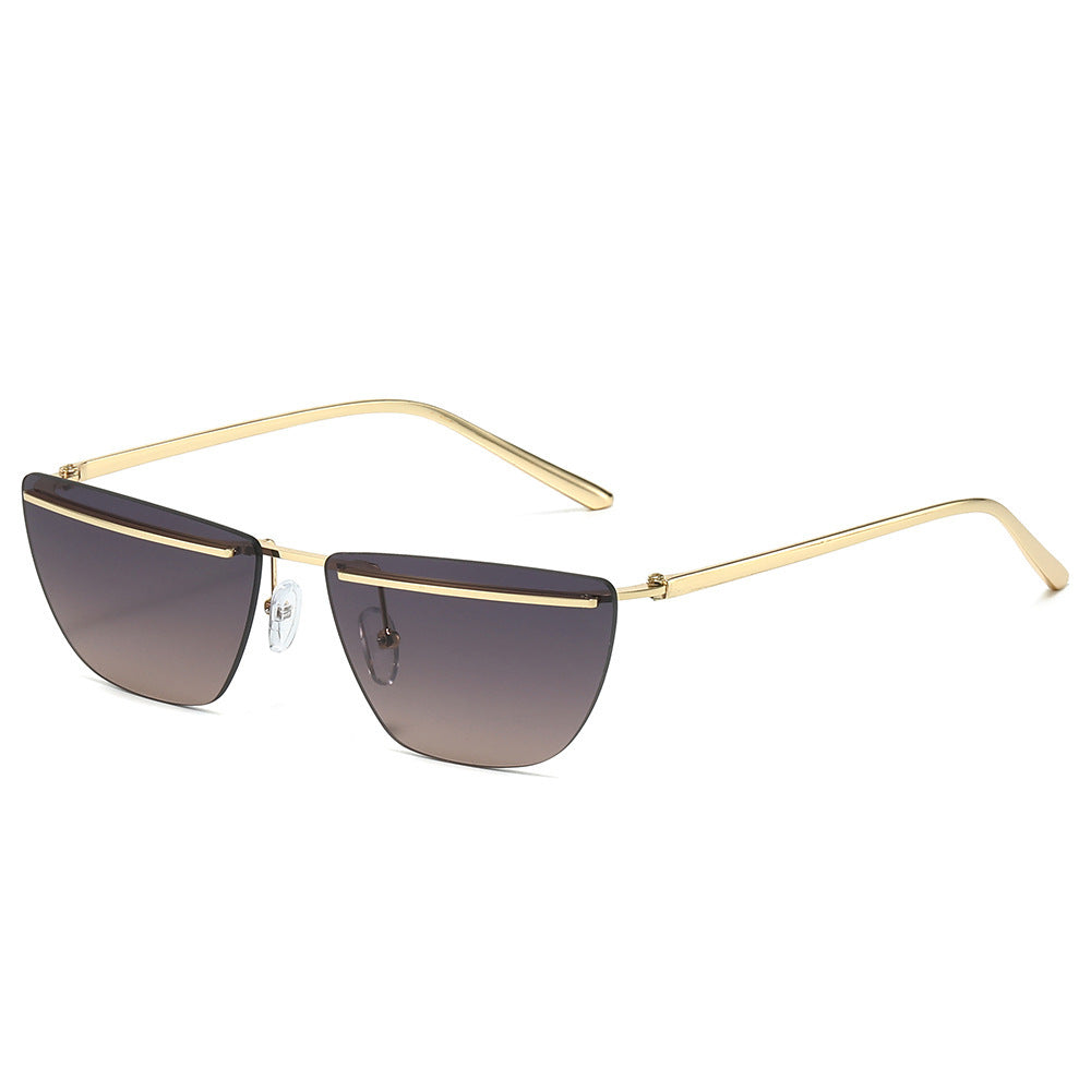 Moderne geometrische eckige Sonnenbrille Brehn