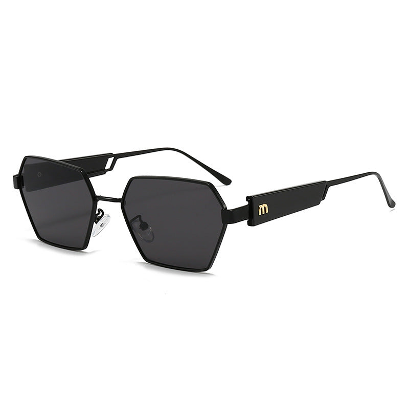 Damen Hexagon Sonnenbrille mit luxuriösen Metallakzenten Brehn