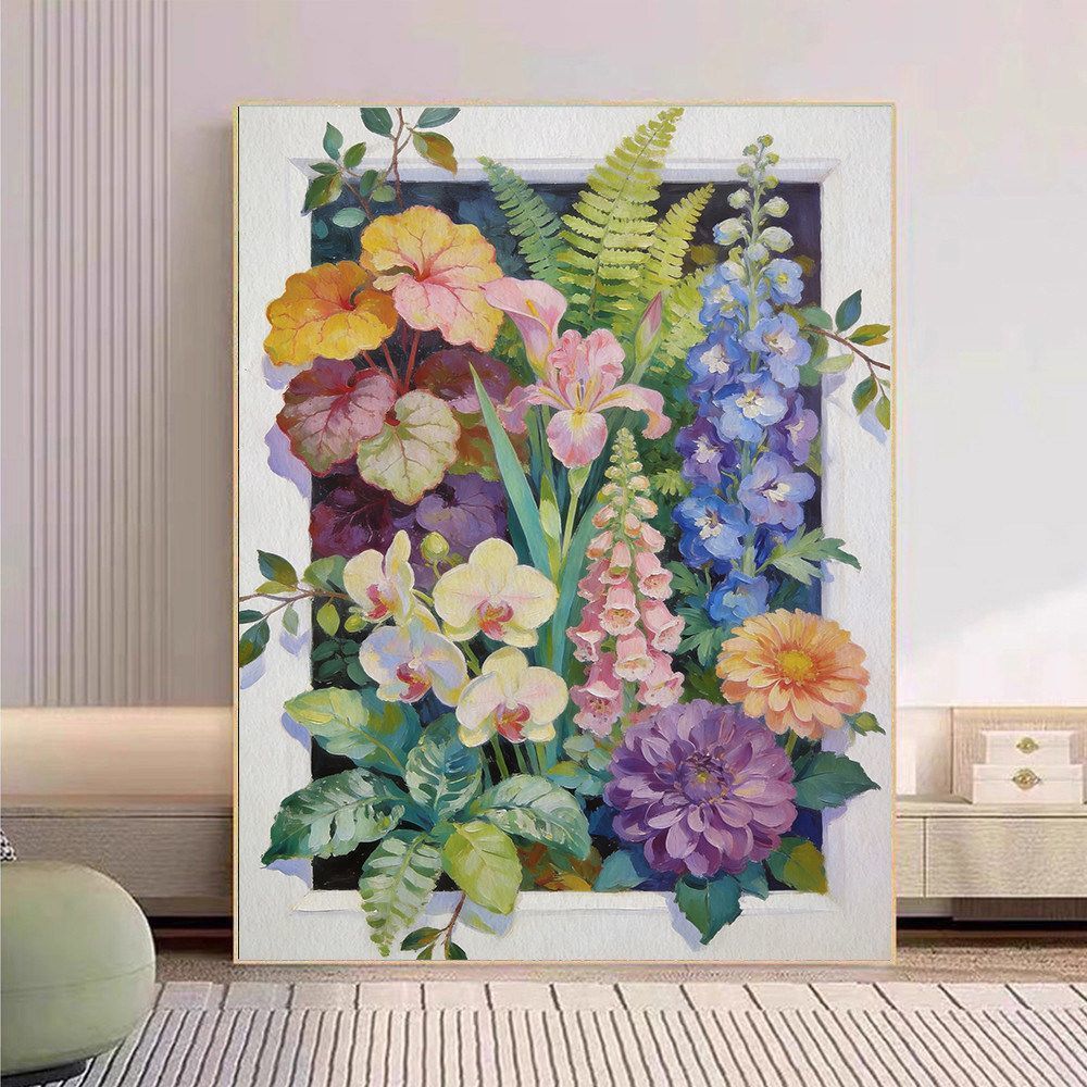 Floral Botanische Leinwand Kunstdruck Brehn