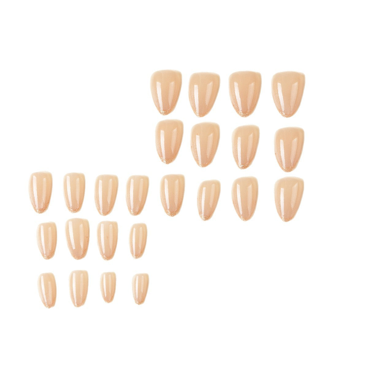Elegante Ombre Glitzer Nagelspitzen Brehn