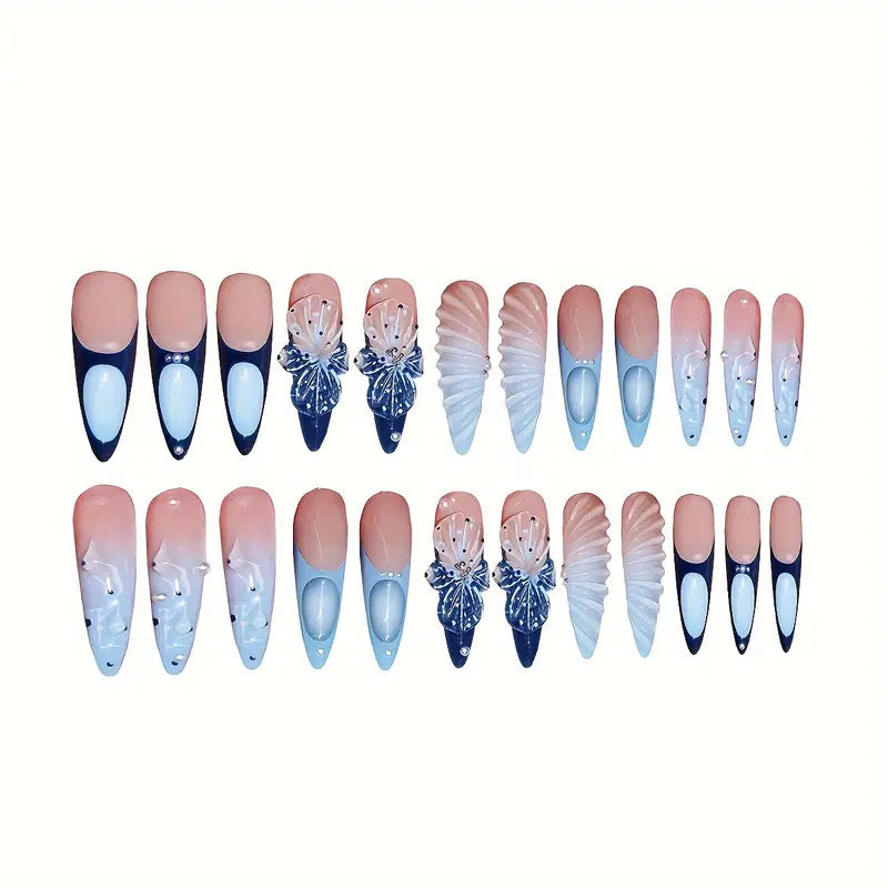 Künstlerische Stiletto Nagelkunst Brehn
