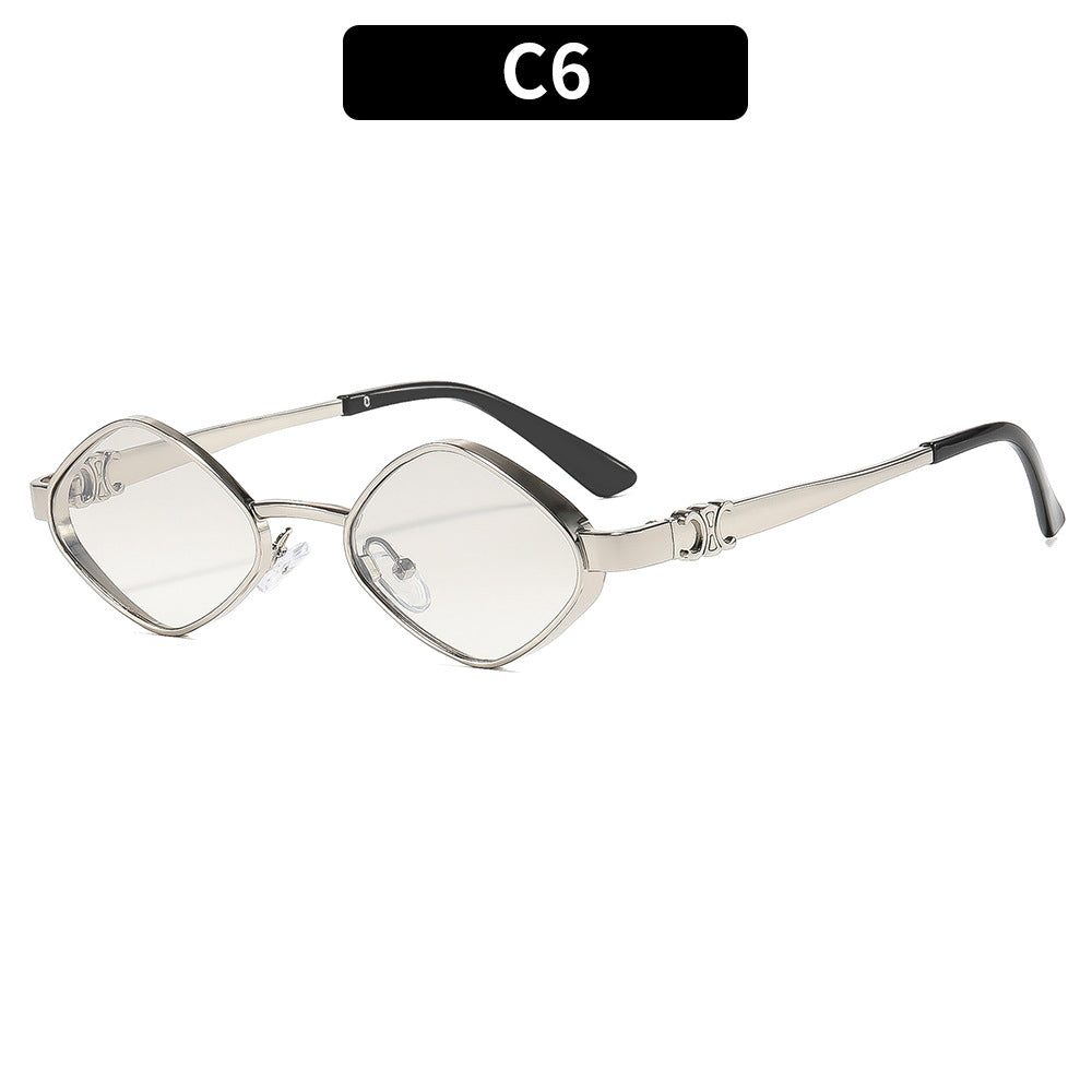 Chic geometrische Metallrahmen-Sonnenbrillen