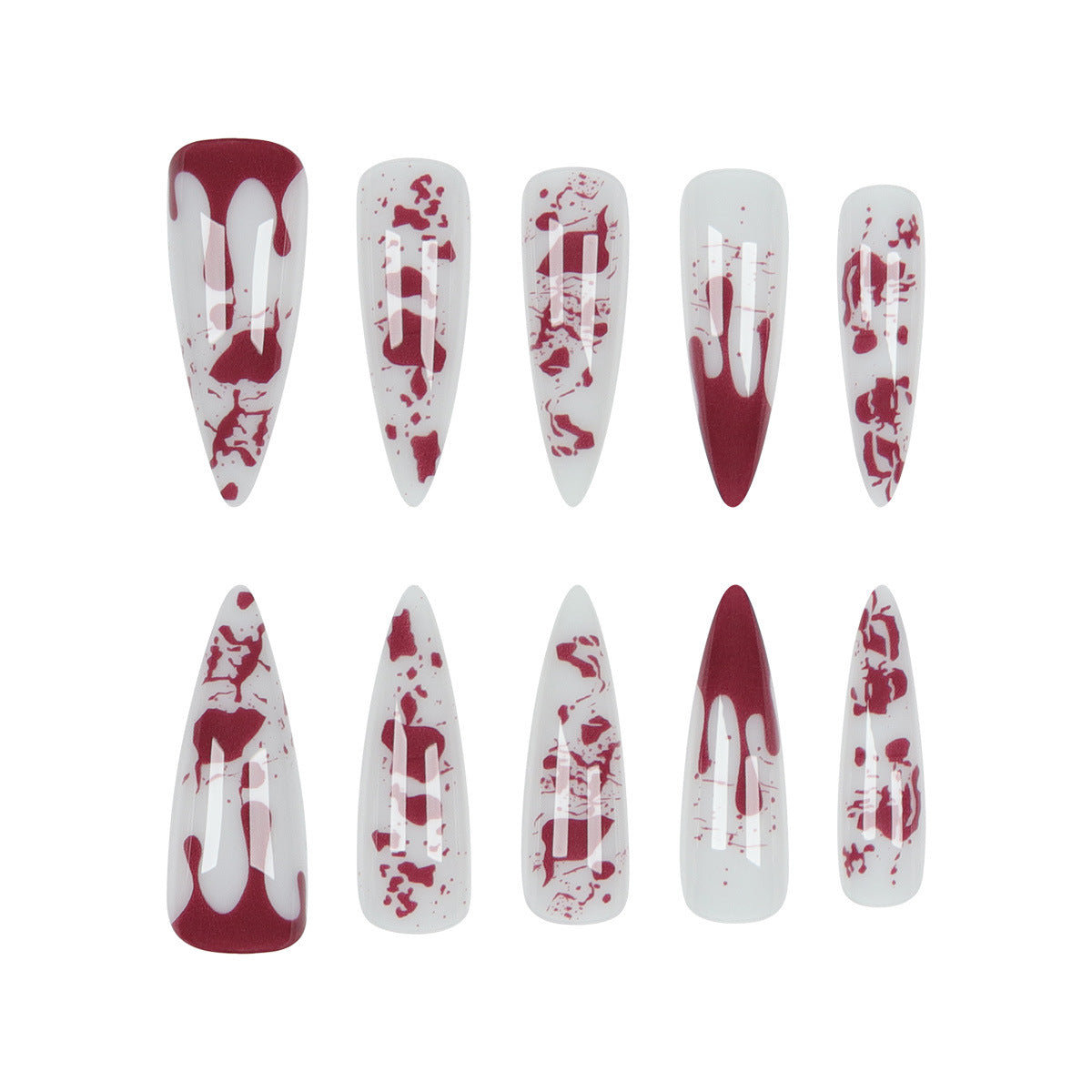 Gothic Blood-Drip Stiletto Nägel Brehn
