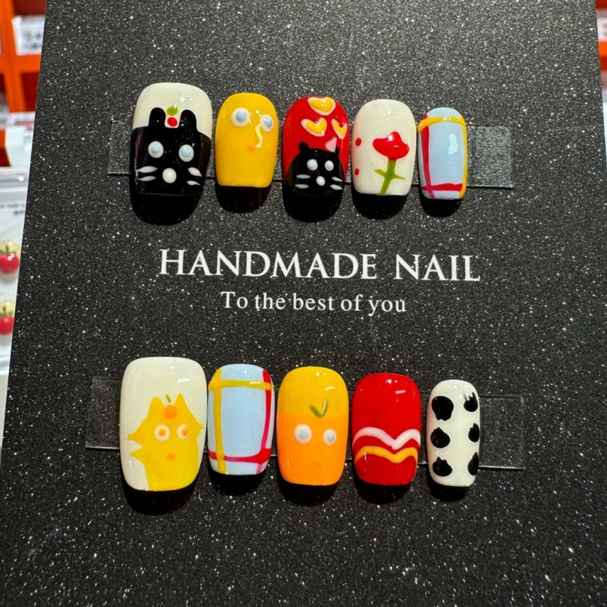 Künstlerisch Charakter-Themen Druck-Nagelset
