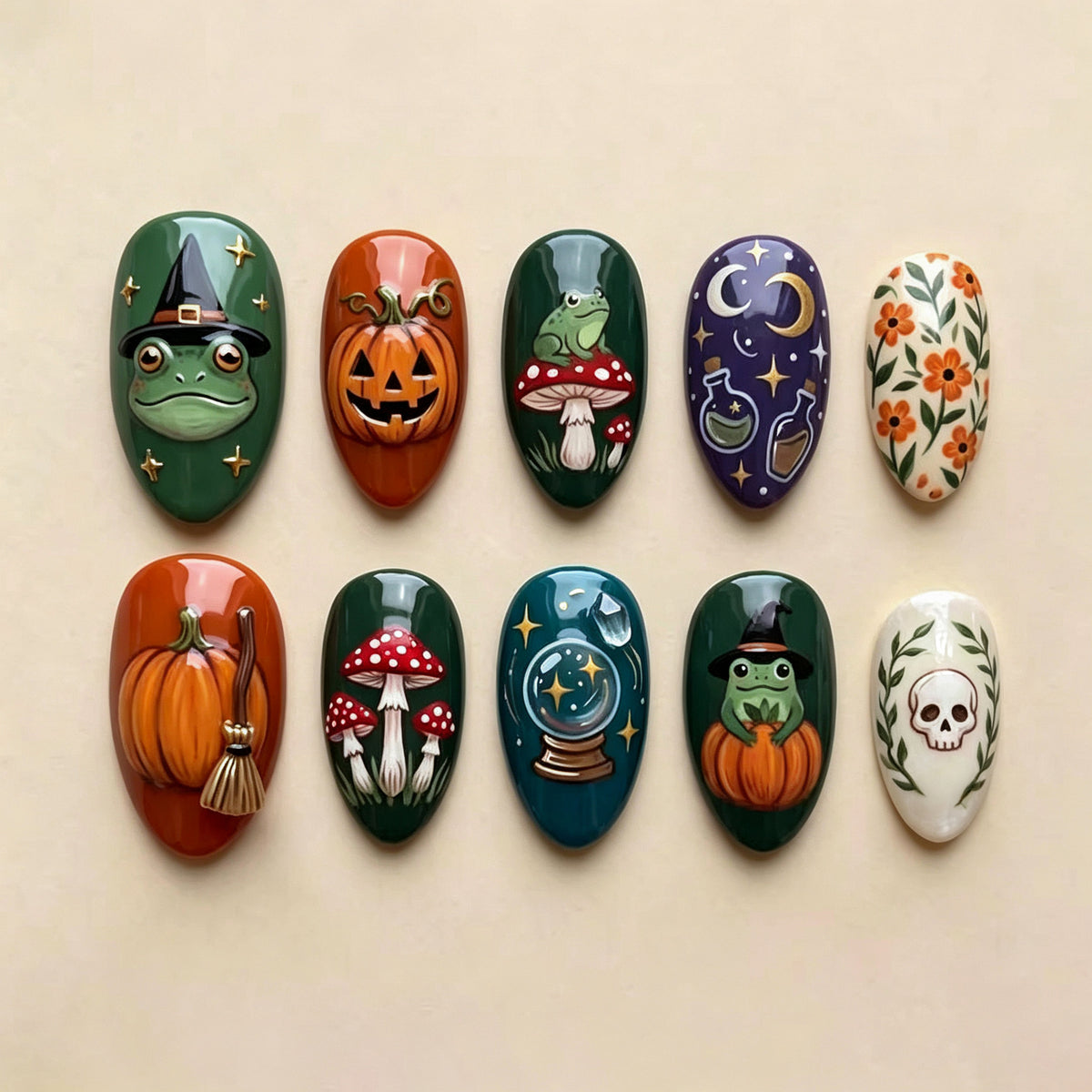 Halloween-Themen Nagelkunst